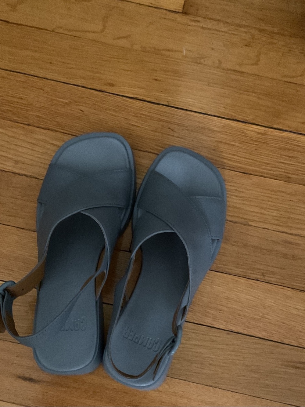 Camper Blue “Dana” Crossover Slingback Sandals NEVER WORN
